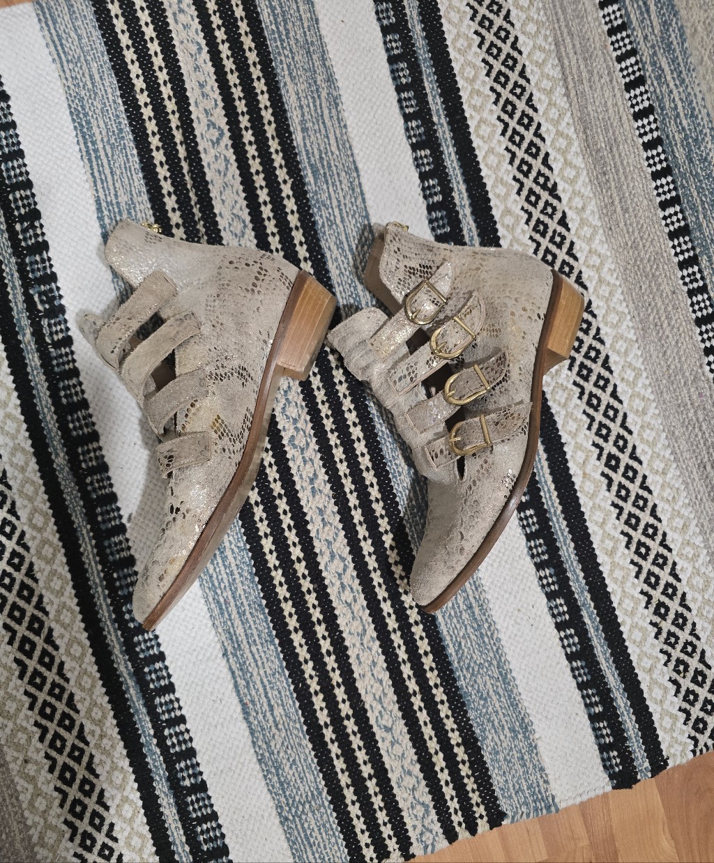 Modern Vice Made In Ny Ankle Snake Suede Leather Booties 7